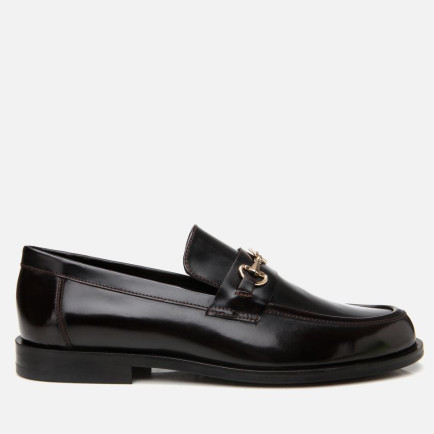 Erkek Deri Bordo Toka Detaylı Loafer Erkek Deri Bordo Toka Detaylı Loafer