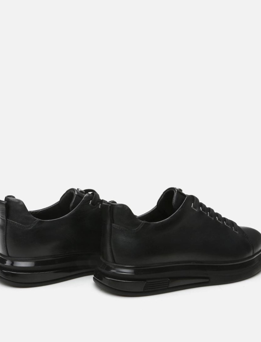 Erkek Deri Siyah Günlük Ayakkabı Erkek Deri Siyah Günlük Ayakkabı