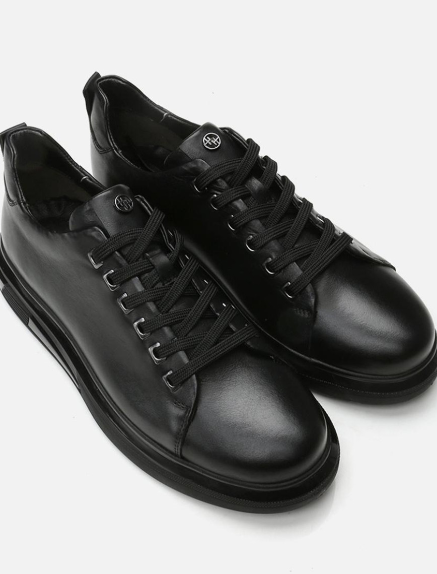 Erkek Deri Siyah Günlük Ayakkabı Erkek Deri Siyah Günlük Ayakkabı