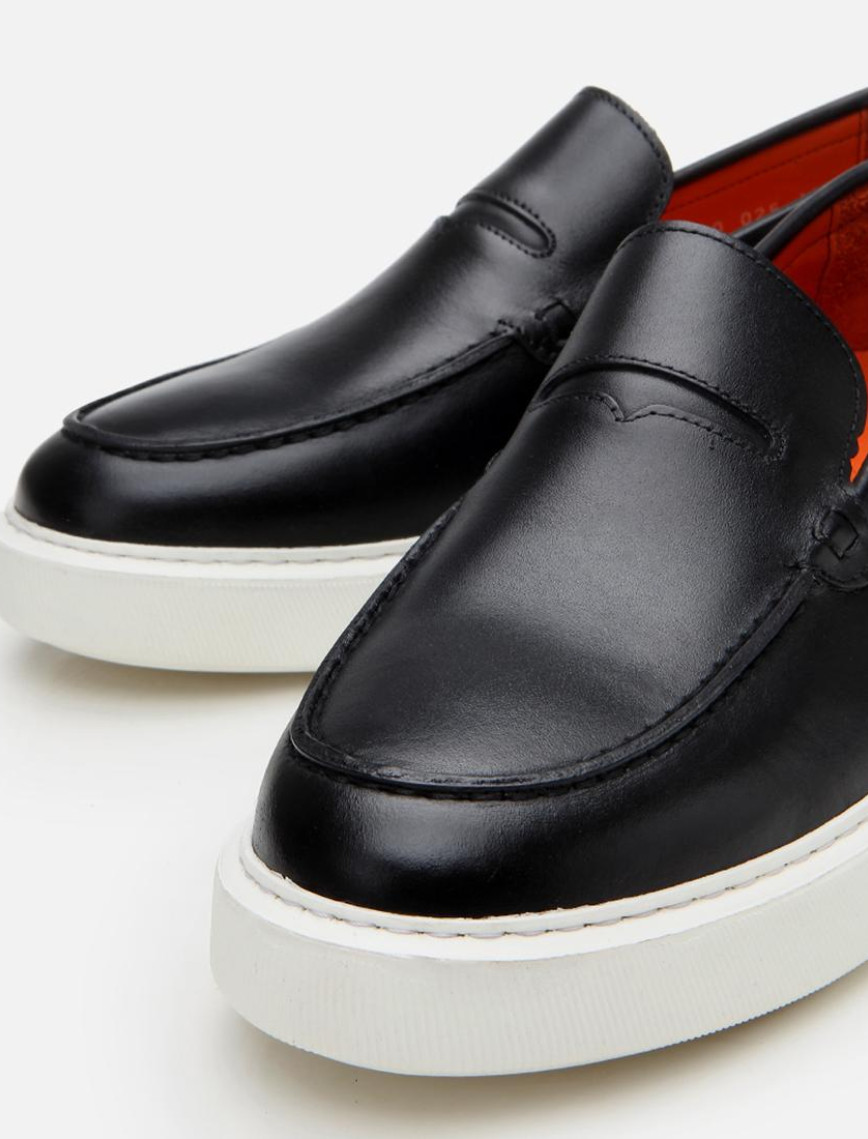 Erkek Deri Siyah Hafif Tabanlı Loafer