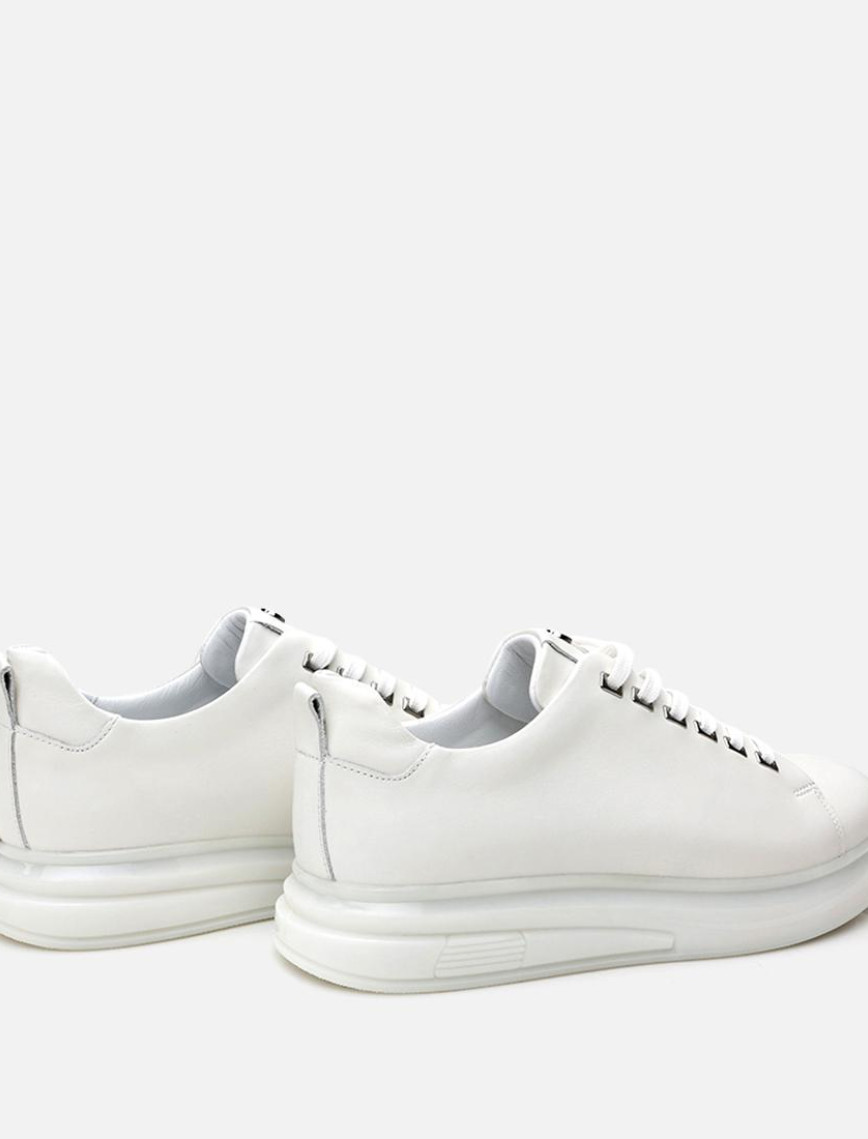 Erkek Deri Bej Günlük Ayakkabı