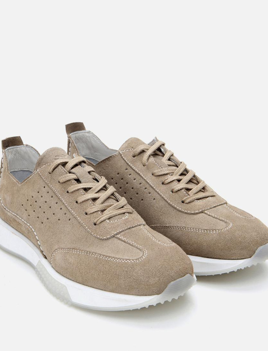 Erkek Deri Bej Spor Ayakkabı Erkek Deri Bej Spor Ayakkabı