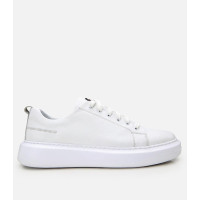 Erkek Deri Beyaz Rahat Tabanlı Spor Ayakkabı Erkek Deri Beyaz Rahat Tabanlı Spor Ayakkabı