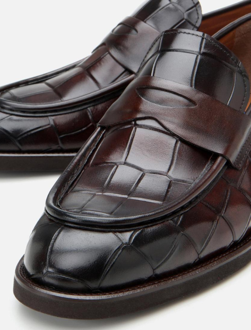 Erkek Deri Kahverengi Hafif Tabanlı Klasik Loafer Erkek Deri Kahverengi Hafif Tabanlı Klasik Loafer