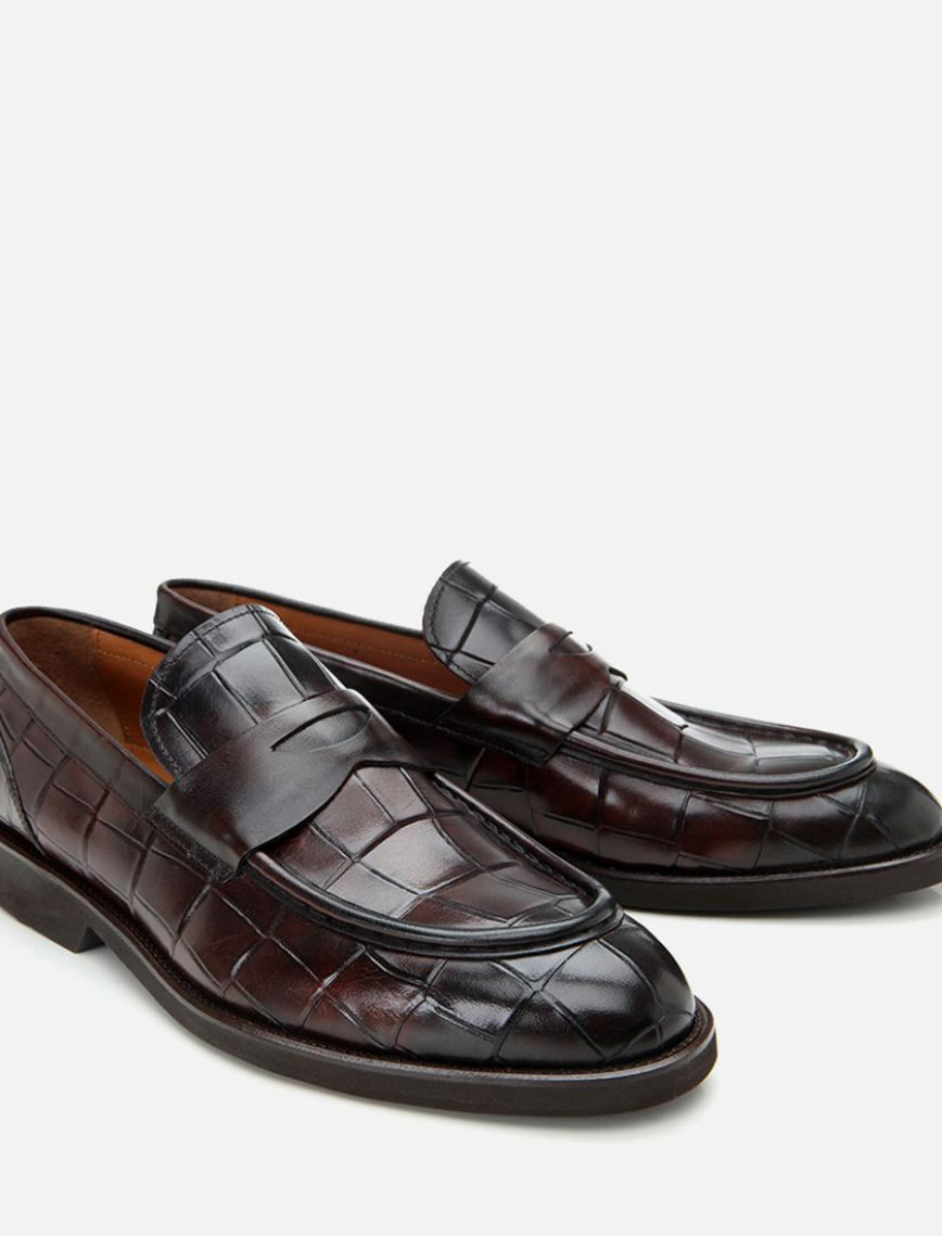 Erkek Deri Kahverengi Hafif Tabanlı Klasik Loafer Erkek Deri Kahverengi Hafif Tabanlı Klasik Loafer