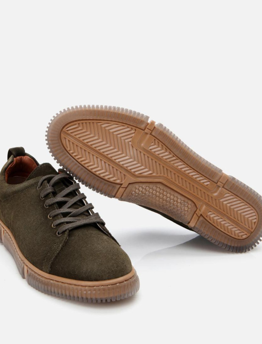 Erkek Süet Deri Haki Spor Ayakkabı Erkek Süet Deri Haki Spor Ayakkabı