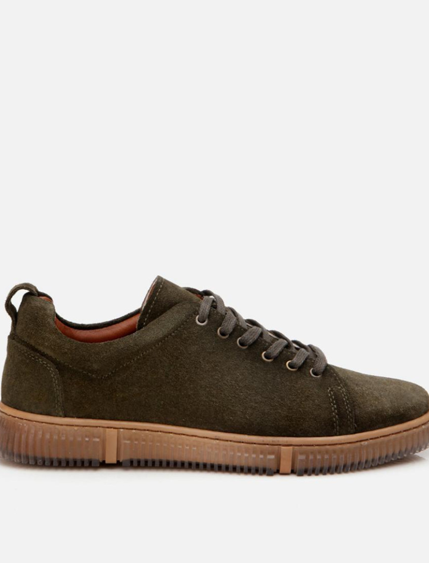 Erkek Süet Deri Haki Spor Ayakkabı Erkek Süet Deri Haki Spor Ayakkabı
