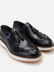 Erkek Deri Siyah Püskül Detaylı Klasik Loafer Erkek Deri Siyah Püskül Detaylı Klasik Loafer
