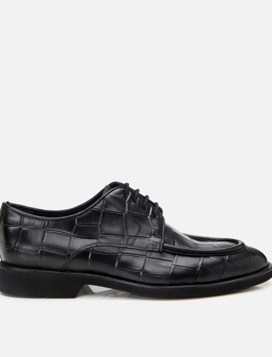 Erkek Deri Siyah Hafif Tabanlı Şık Klasik Ayakkabı Erkek Deri Siyah Hafif Tabanlı Şık Klasik Ayakkabı