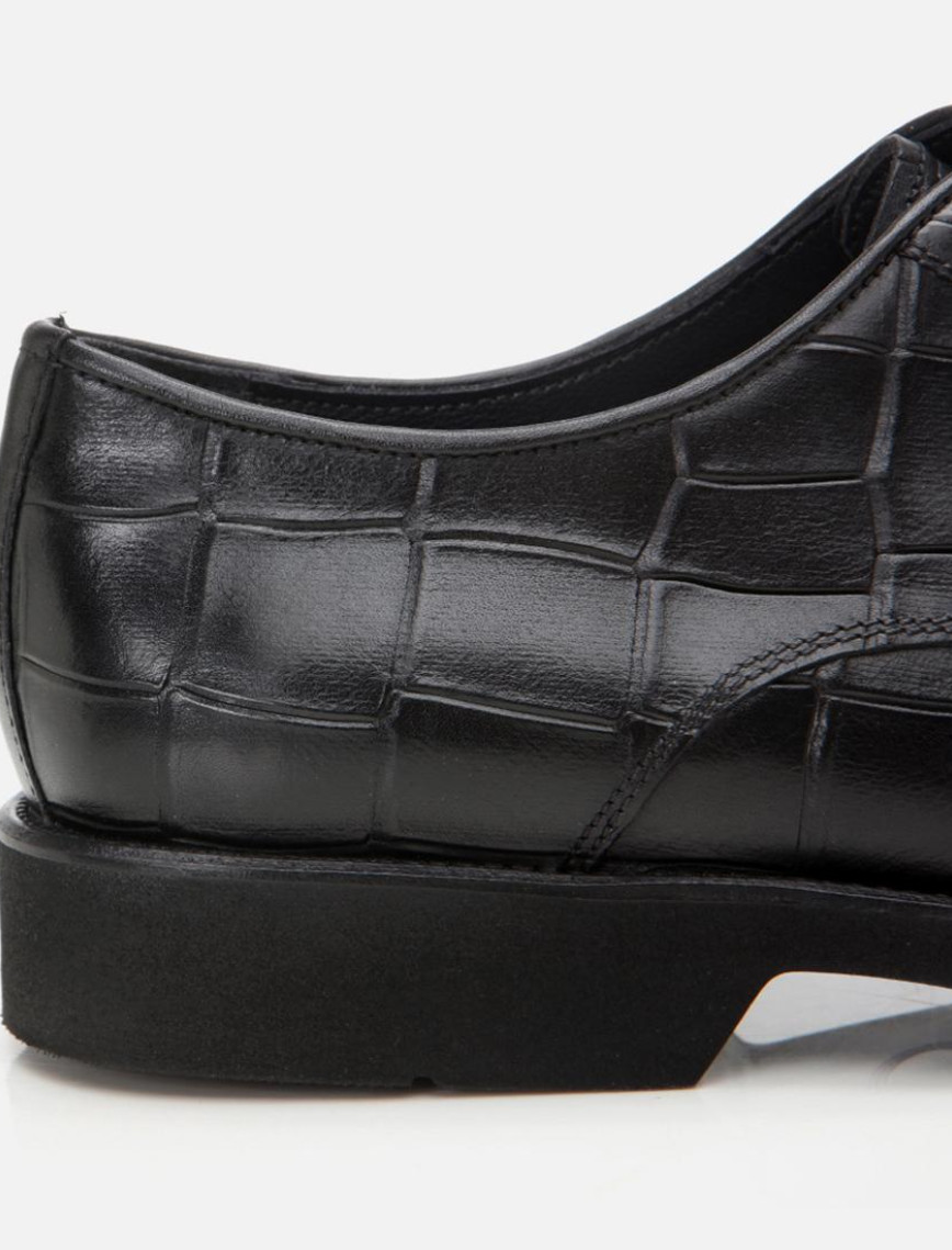 Erkek Deri Siyah Hafif Tabanlı Şık Klasik Ayakkabı Erkek Deri Siyah Hafif Tabanlı Şık Klasik Ayakkabı