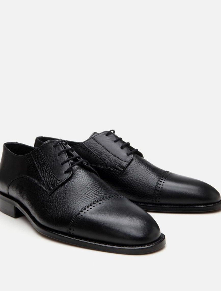 Erkek Deri Siyah Klasik Ayakkabı Erkek Deri Siyah Klasik Ayakkabı