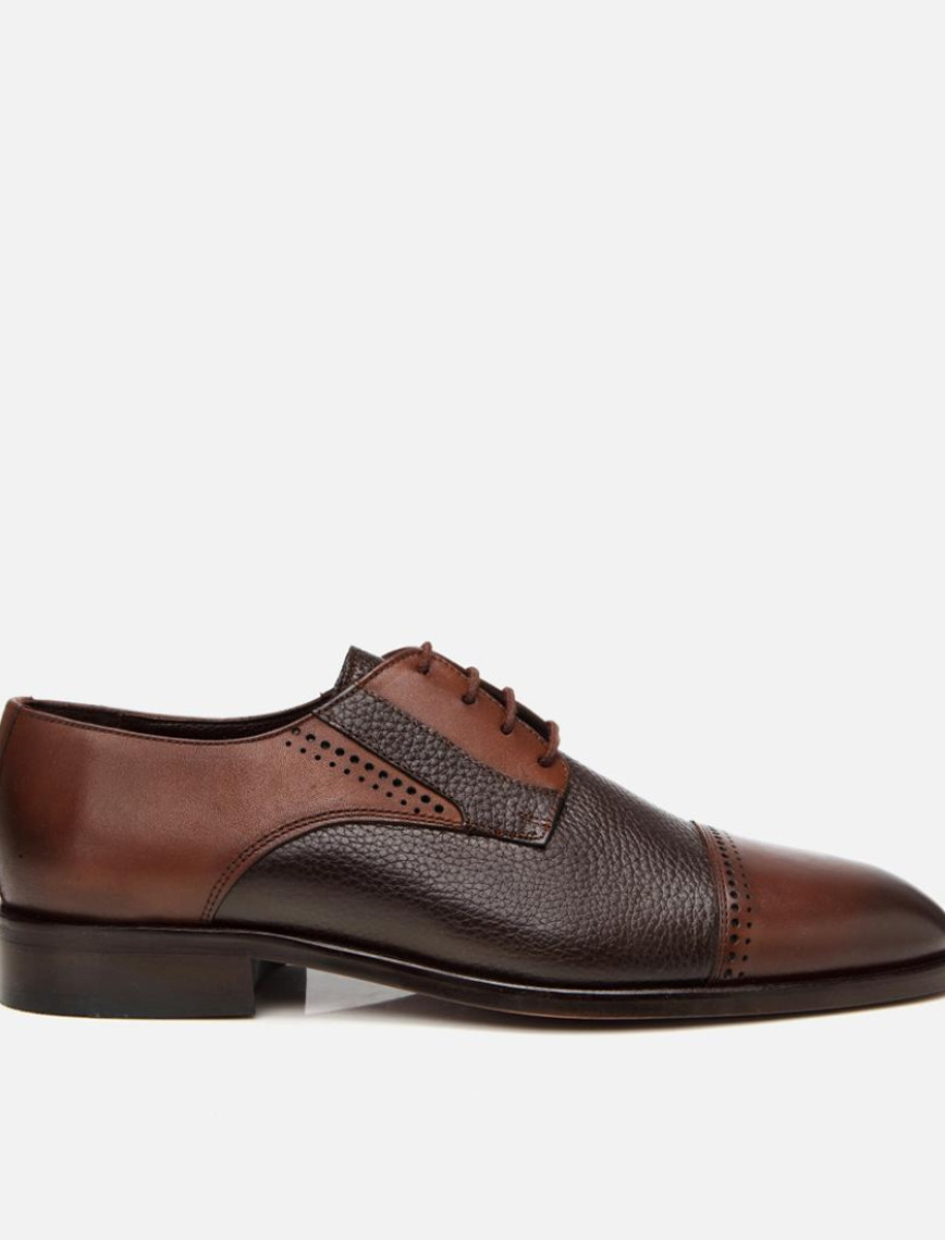 Erkek Deri Kahverengi Klasik Ayakkabı Erkek Deri Kahverengi Klasik Ayakkabı