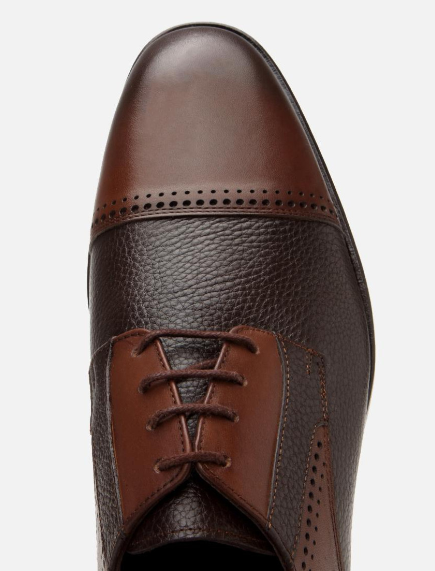 Erkek Deri Kahverengi Klasik Ayakkabı Erkek Deri Kahverengi Klasik Ayakkabı