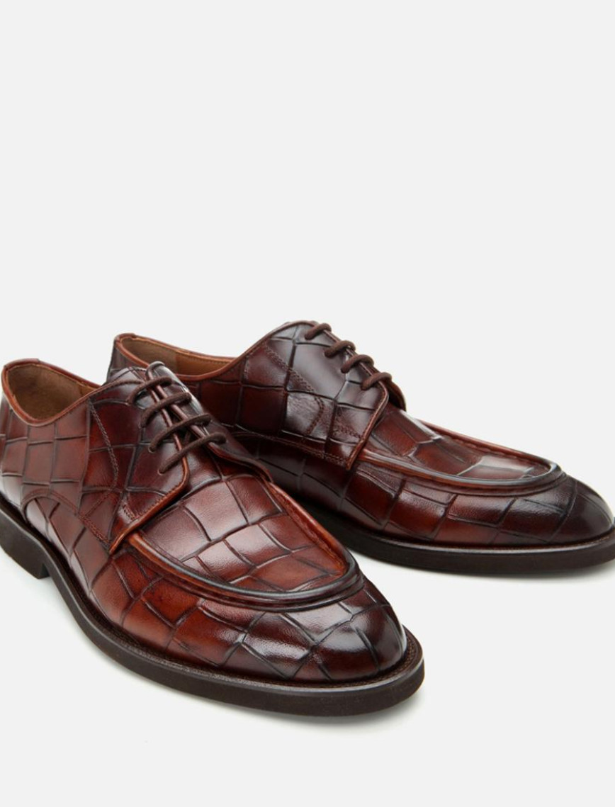 Erkek Deri Taba Hafif Tabanlı Şık Klasik Ayakkabı Erkek Deri Taba Hafif Tabanlı Şık Klasik Ayakkabı