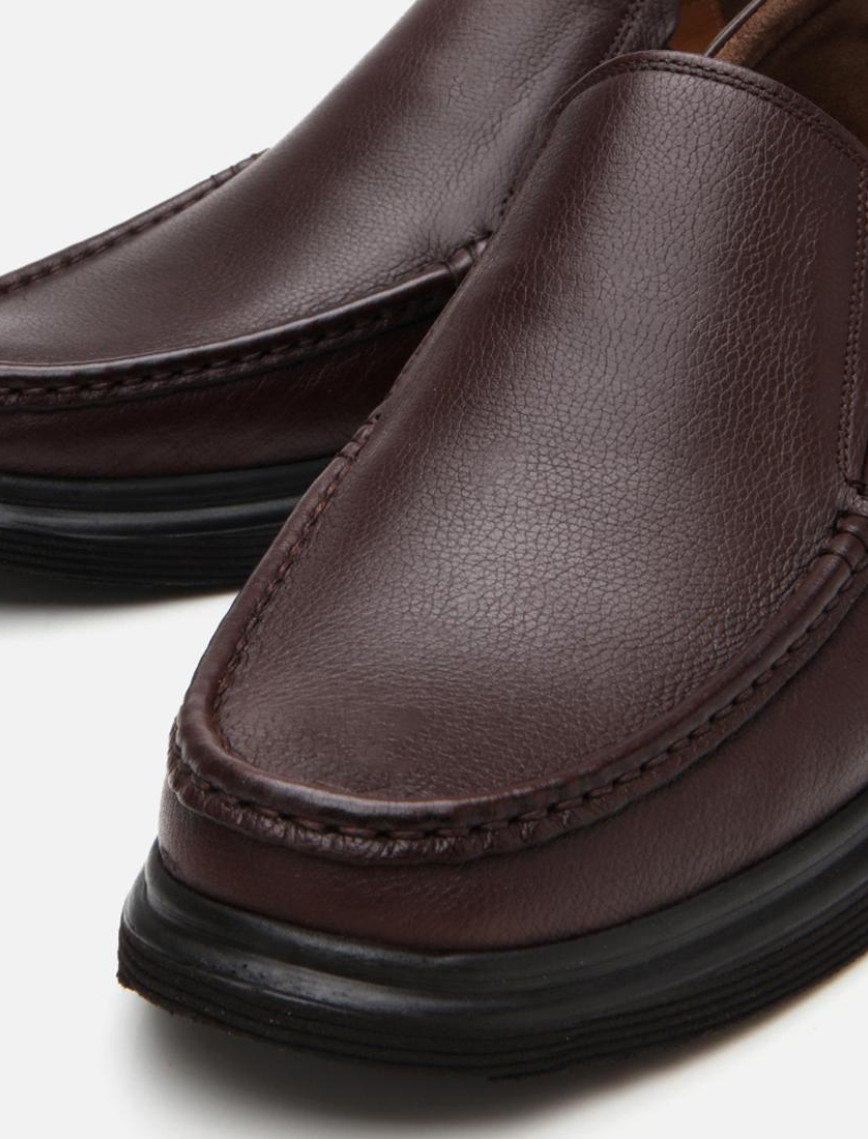 Erkek Deri Kahverengi Rahat Günlük Ayakkabı Erkek Deri Kahverengi Rahat Günlük Ayakkabı