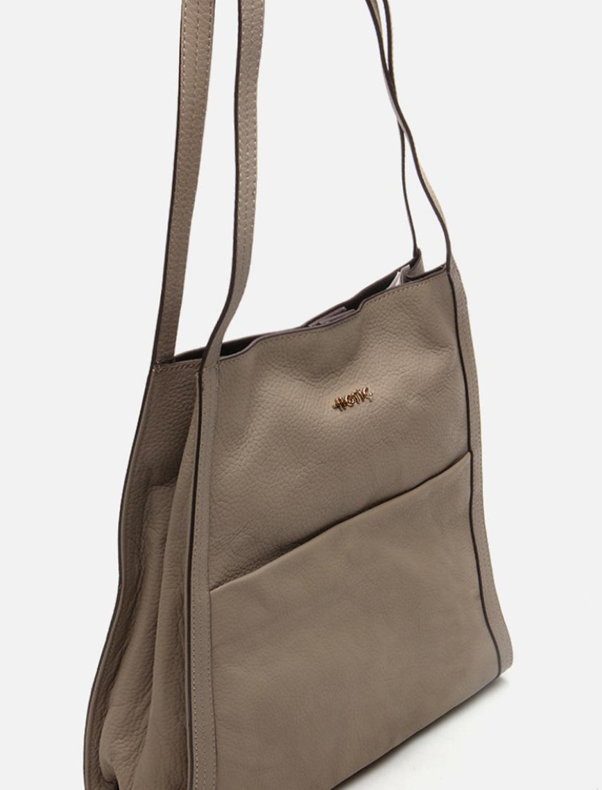 Kadın Deri Vizon Omuz Çantası Kadın Deri Vizon Omuz Çantası