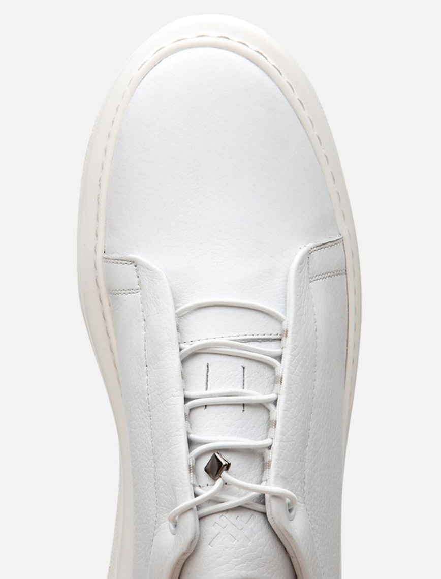 Erkek Deri Beyaz Ultra Hafif Tabanlı Spor Ayakkabı Erkek Deri Beyaz Ultra Hafif Tabanlı Spor Ayakkabı