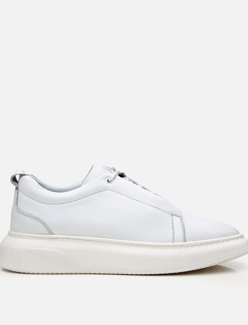 Erkek Deri Siyah Ultra Hafif Tabanlı Spor Ayakkabı Erkek Deri Siyah Ultra Hafif Tabanlı Spor Ayakkabı