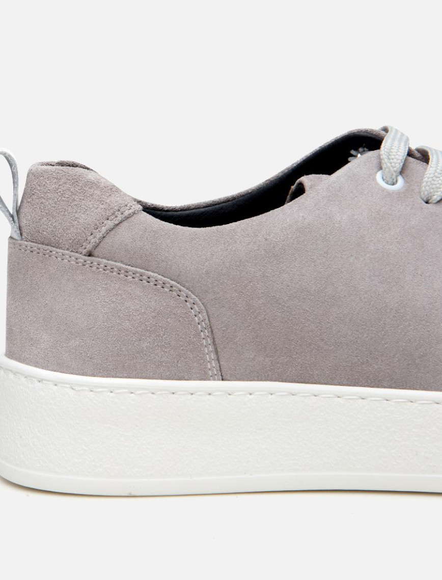 Erkek Süet Deri Gri Hafif Tabanlı Spor Ayakkabı Erkek Süet Deri Gri Hafif Tabanlı Spor Ayakkabı