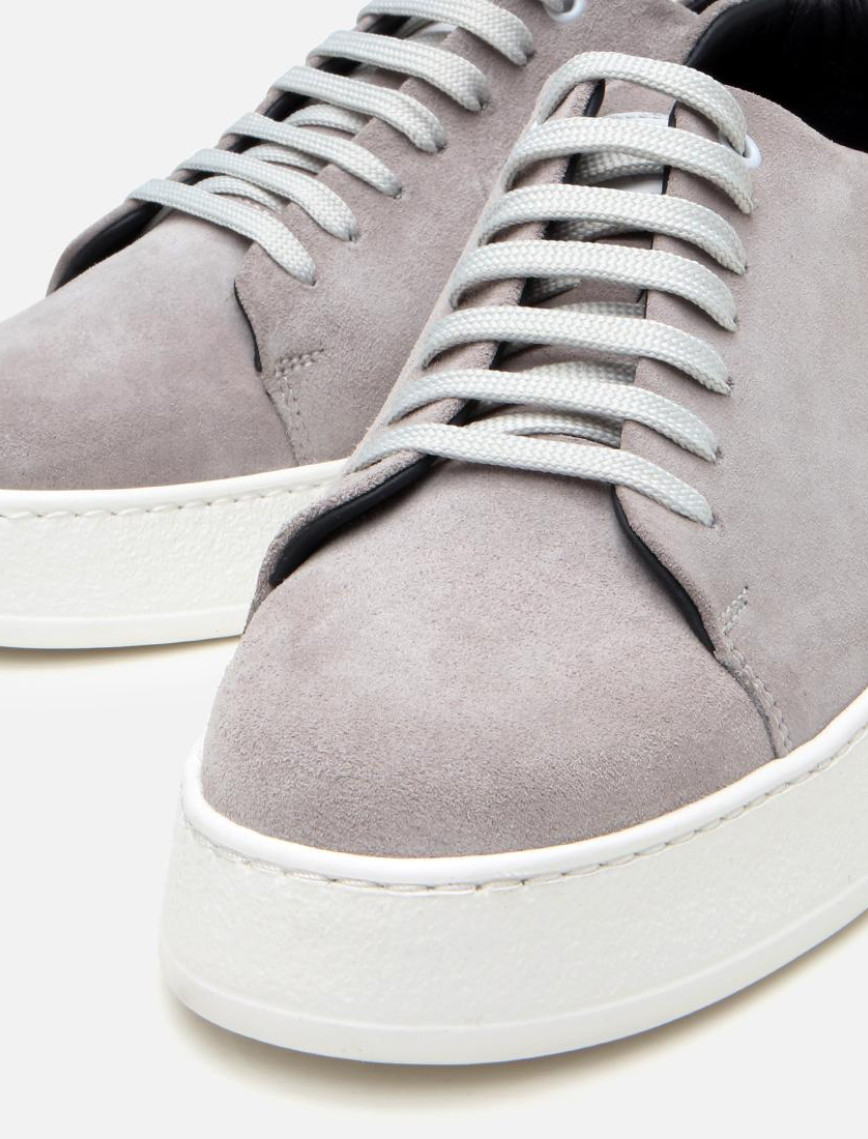 Erkek Süet Deri Gri Hafif Tabanlı Spor Ayakkabı Erkek Süet Deri Gri Hafif Tabanlı Spor Ayakkabı