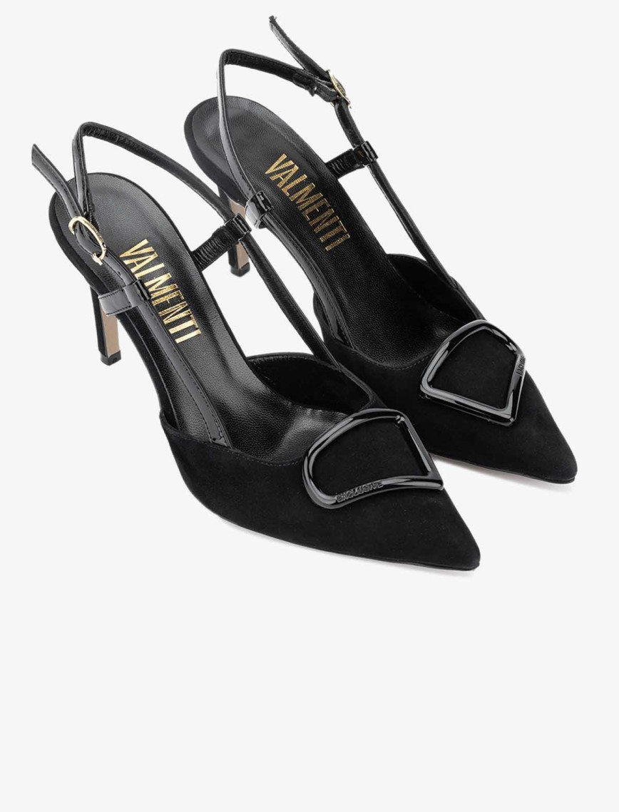 Valmenti Abriana Kadın Siyah Süet Hakiki Deri Topuklu Ayakkabı Valmenti Abriana Kadın Siyah Süet Hakiki Deri Topuklu Ayakkabı