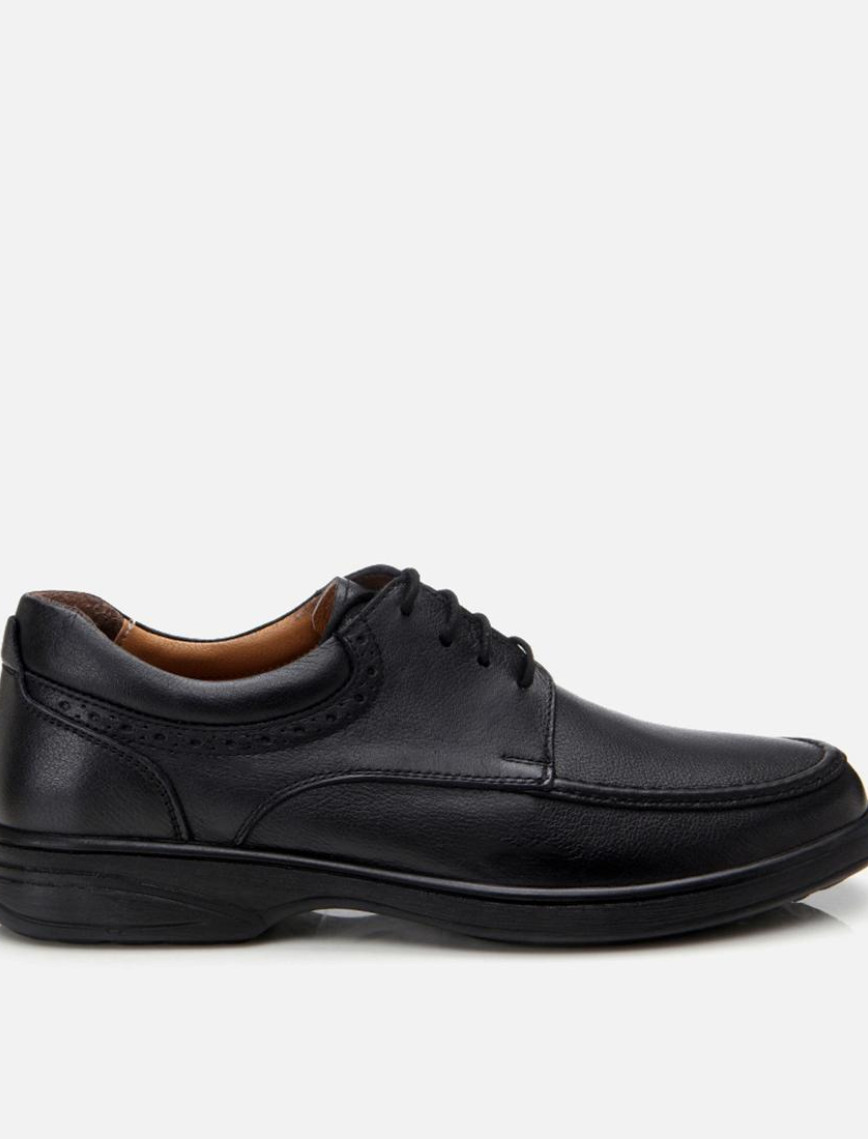 Erkek Deri Siyah Rahat Günlük Ayakkabı Erkek Deri Siyah Rahat Günlük Ayakkabı