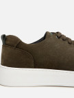 Erkek Süet Deri Haki Hafif Tabanlı Spor Ayakkabı Erkek Süet Deri Haki Hafif Tabanlı Spor Ayakkabı