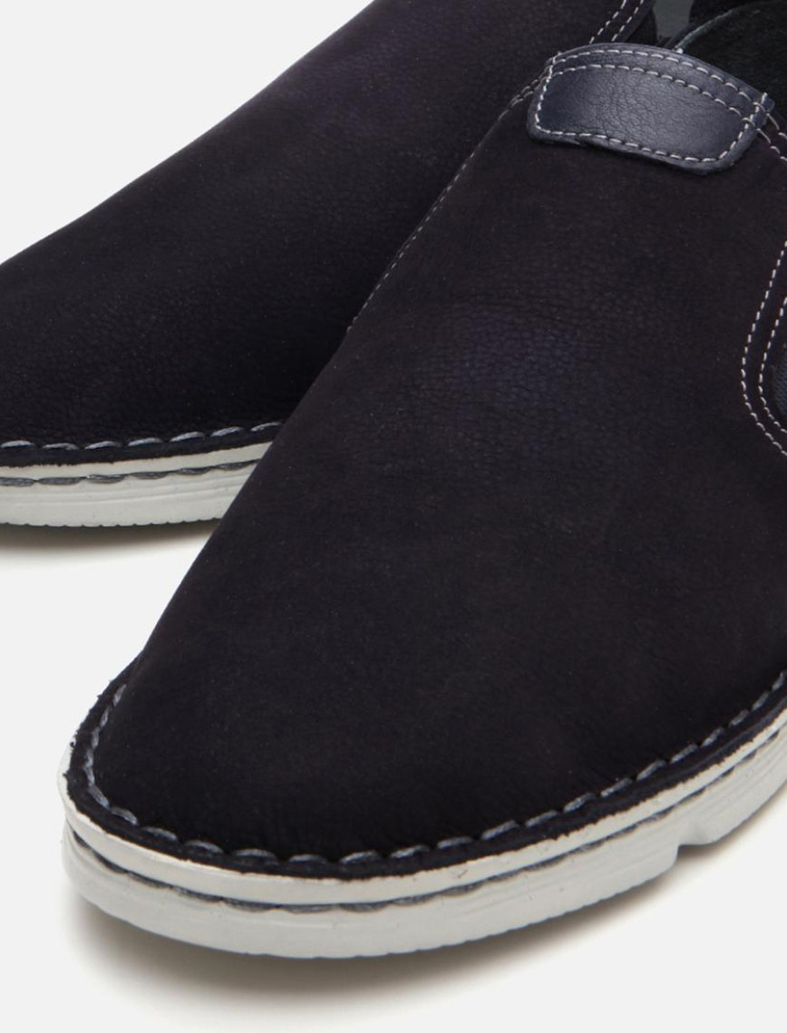 Erkek Nubuk Deri Lacivert Ultra Hafif Tabanlı Günlük Ayakkabı Erkek Nubuk Deri Lacivert Ultra Hafif Tabanlı Günlük Ayakkabı