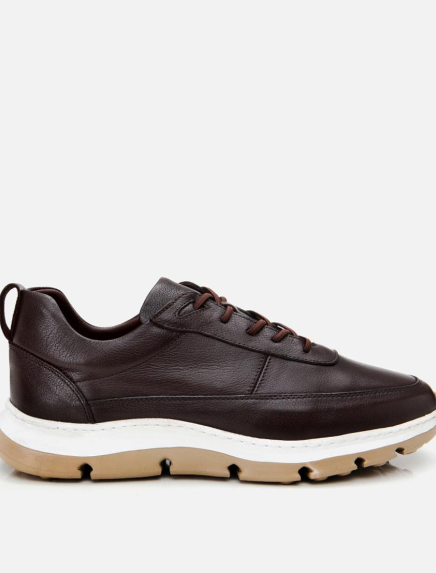 Erkek Deri Siyah Ultra Hafif Tabanlı Spor Ayakkabı Erkek Deri Siyah Ultra Hafif Tabanlı Spor Ayakkabı