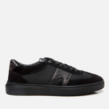 Erkek Deri Siyah Ultra Hafif Tabanlı Spor Ayakkabı Erkek Deri Siyah Ultra Hafif Tabanlı Spor Ayakkabı