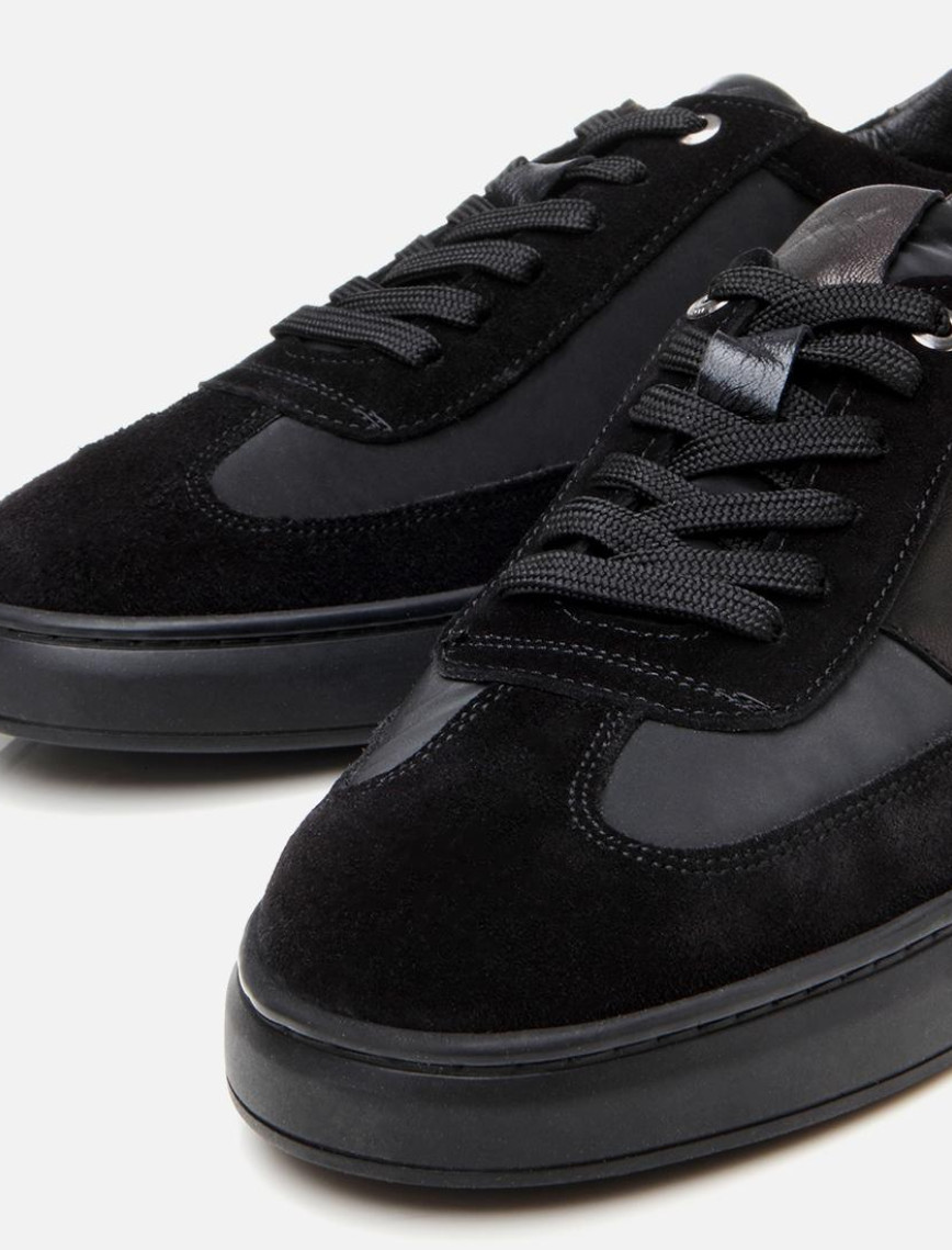 Erkek Deri Siyah Ultra Hafif Tabanlı Spor Ayakkabı Erkek Deri Siyah Ultra Hafif Tabanlı Spor Ayakkabı