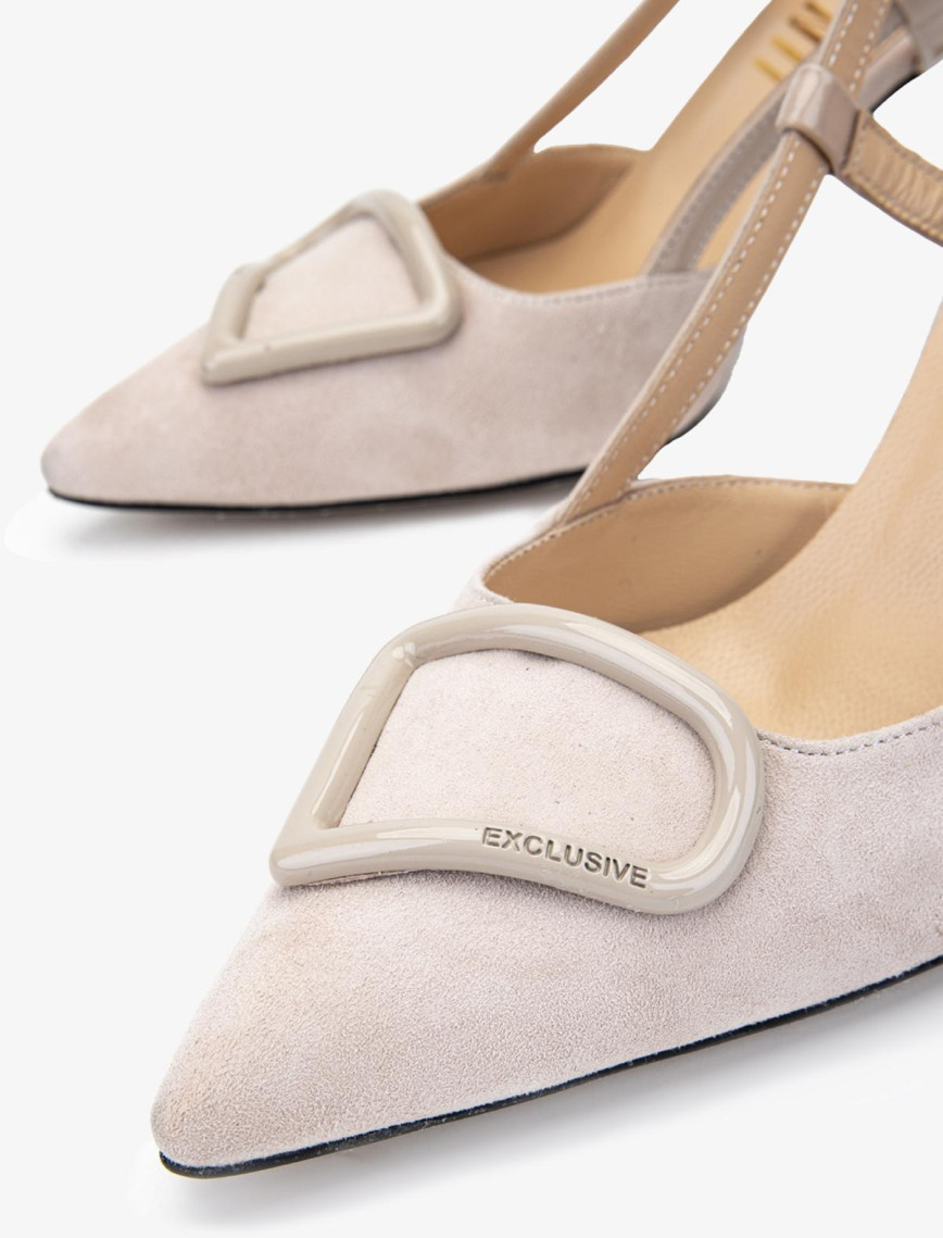 Valmenti Abriana Kadın Nude Hakiki Deri Topuklu Ayakkabı