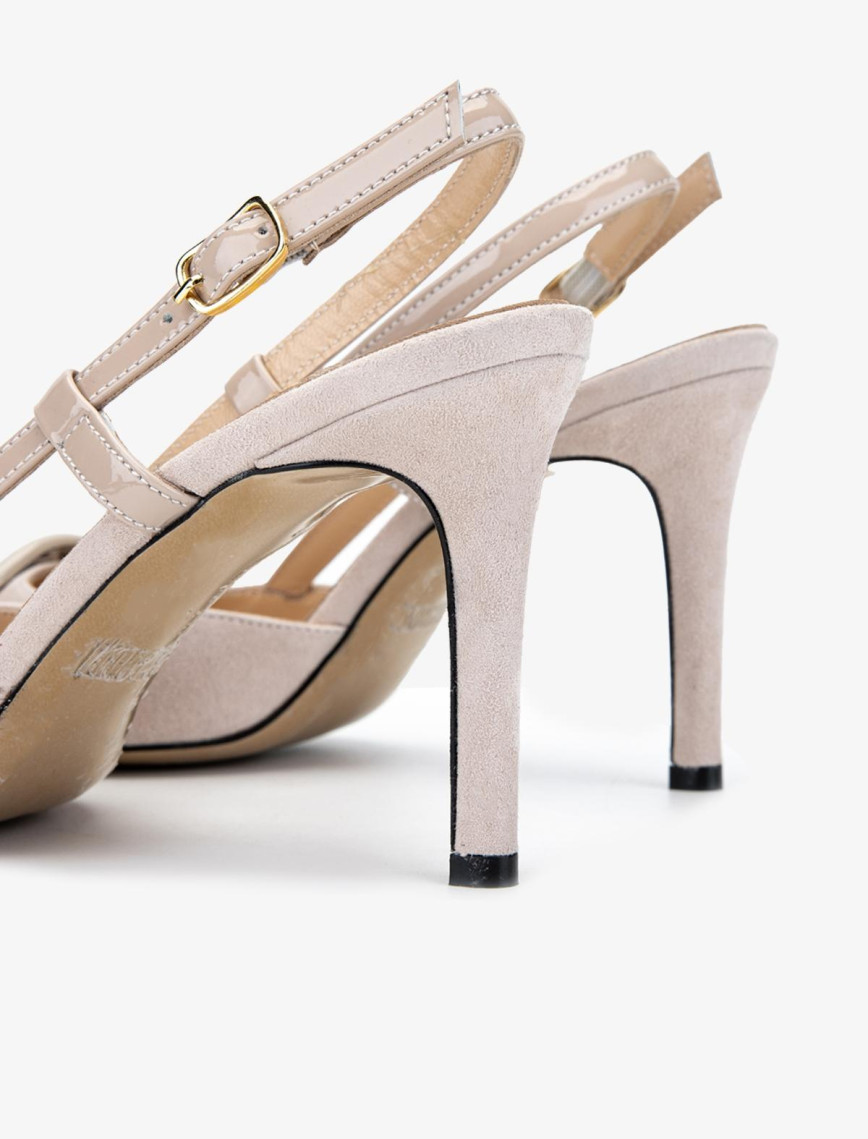 Valmenti Abriana Kadın Nude Hakiki Deri Topuklu Ayakkabı