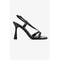 Valmenti Kadın Siyah Rugan Topuklu Ayakkabı