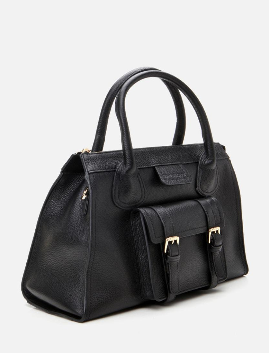 Kadın Deri Siyah Omuz Çantası Kadın Deri Siyah Omuz Çantası