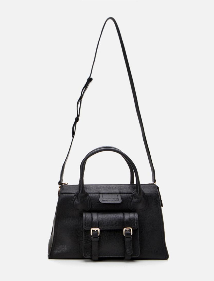 Kadın Deri Siyah Omuz Çantası Kadın Deri Siyah Omuz Çantası