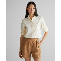 GANT Kadın Sarı Regular Fit Düğmeli Yaka Çizgili Gömlek GANT Kadın Sarı Regular Fit Düğmeli Yaka Çizgili Gömlek