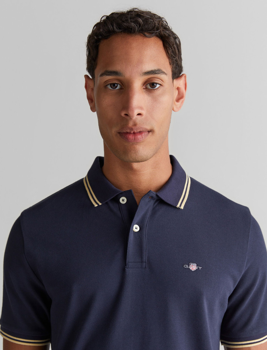 GANT Erkek Lacivert Regular Fit Polo GANT Erkek Lacivert Regular Fit Polo