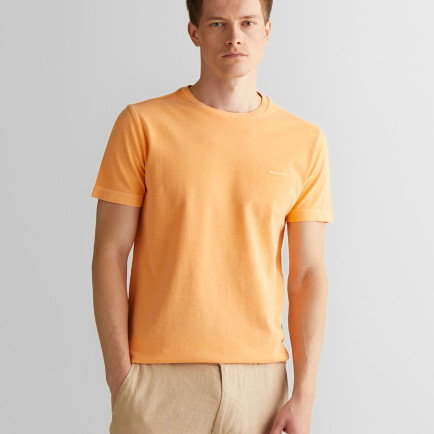 GANT Erkek Turuncu Slim Fit Bisiklet Yaka T-Shirt GANT Erkek Turuncu Slim Fit Bisiklet Yaka T-Shirt