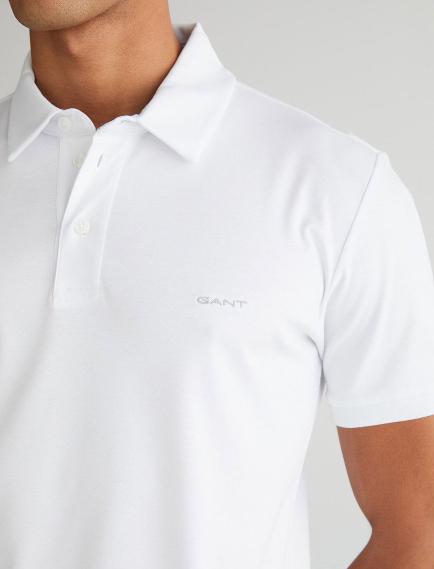 GANT Erkek Beyaz Slim Fit Polo GANT Erkek Beyaz Slim Fit Polo