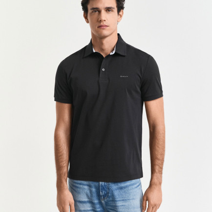 GANT Erkek Siyah Slim Fit Polo GANT Erkek Siyah Slim Fit Polo