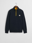 GANT Erkek Lacivert Regular Fit Yarım Fermuarlı Logolu Sweatshirt GANT Erkek Lacivert Regular Fit Yarım Fermuarlı Logolu Sweatshirt