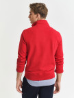 GANT Erkek Kırmızı Regular Fit Yarım Fermuarlı Logolu Sweatshirt GANT Erkek Kırmızı Regular Fit Yarım Fermuarlı Logolu Sweatshirt