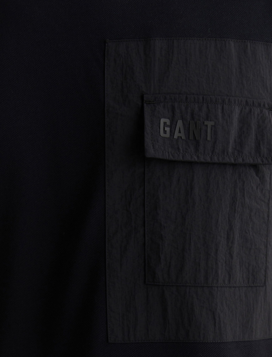 GANT Erkek Siyah Relaxed Fit Bisiklet Yaka Logolu T-Shirt GANT Erkek Siyah Relaxed Fit Bisiklet Yaka Logolu T-Shirt