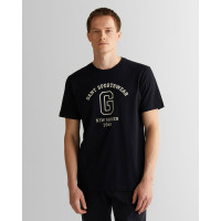 GANT Erkek Siyah Regular Fit Bisiklet Yaka Logolu T-Shirt GANT Erkek Siyah Regular Fit Bisiklet Yaka Logolu T-Shirt