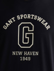 GANT Erkek Siyah Regular Fit Bisiklet Yaka Logolu T-Shirt GANT Erkek Siyah Regular Fit Bisiklet Yaka Logolu T-Shirt