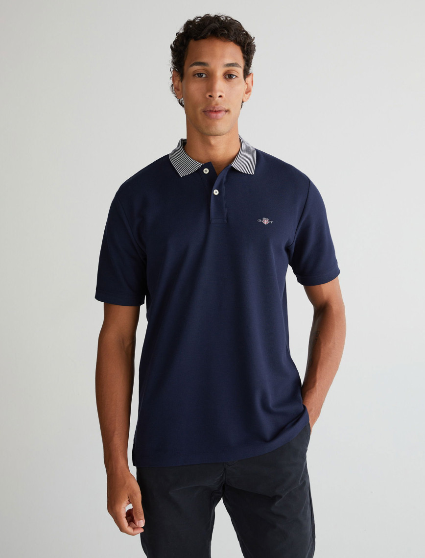 GANT Erkek Lacivert Regular Fit Polo GANT Erkek Lacivert Regular Fit Polo