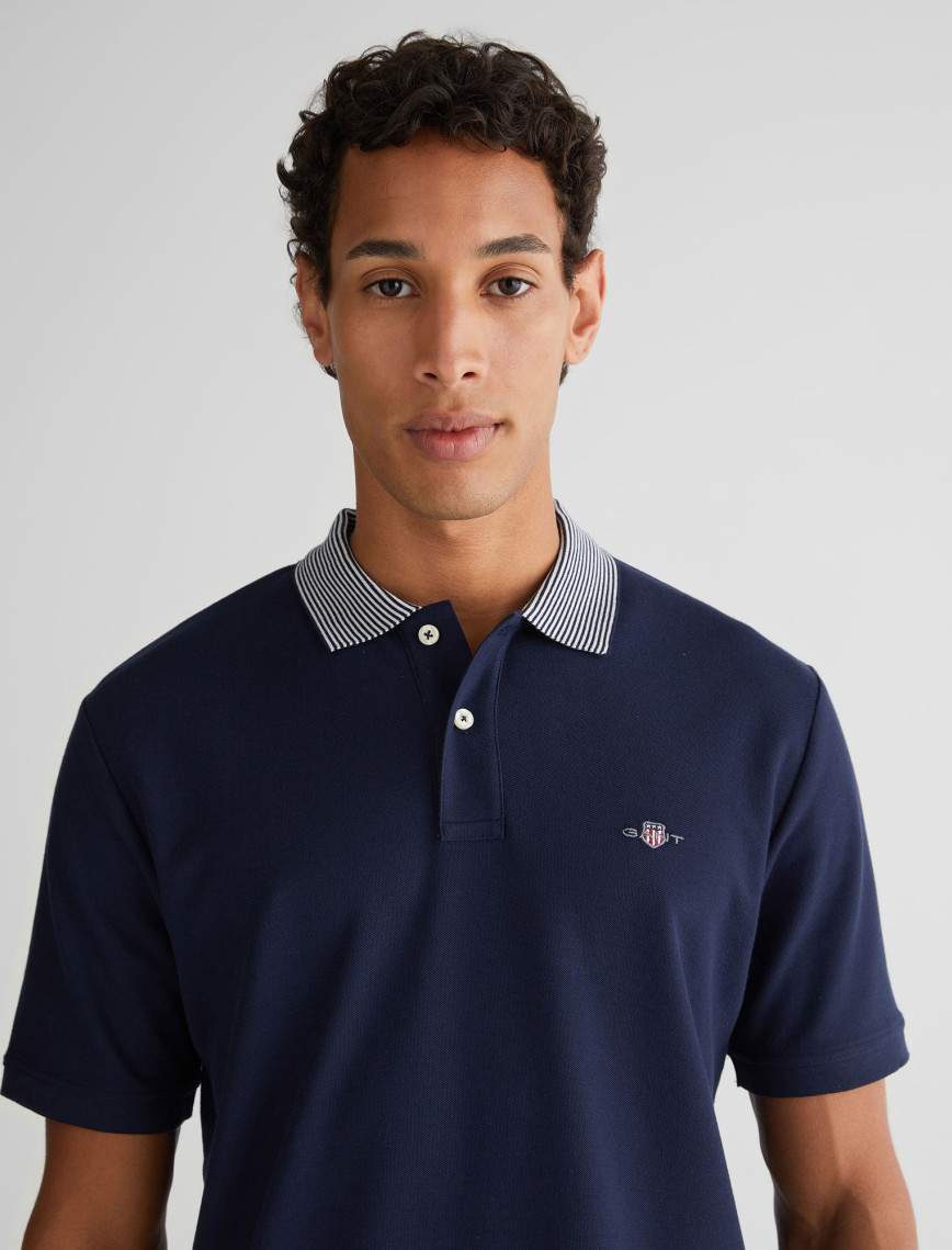 GANT Erkek Lacivert Regular Fit Polo GANT Erkek Lacivert Regular Fit Polo