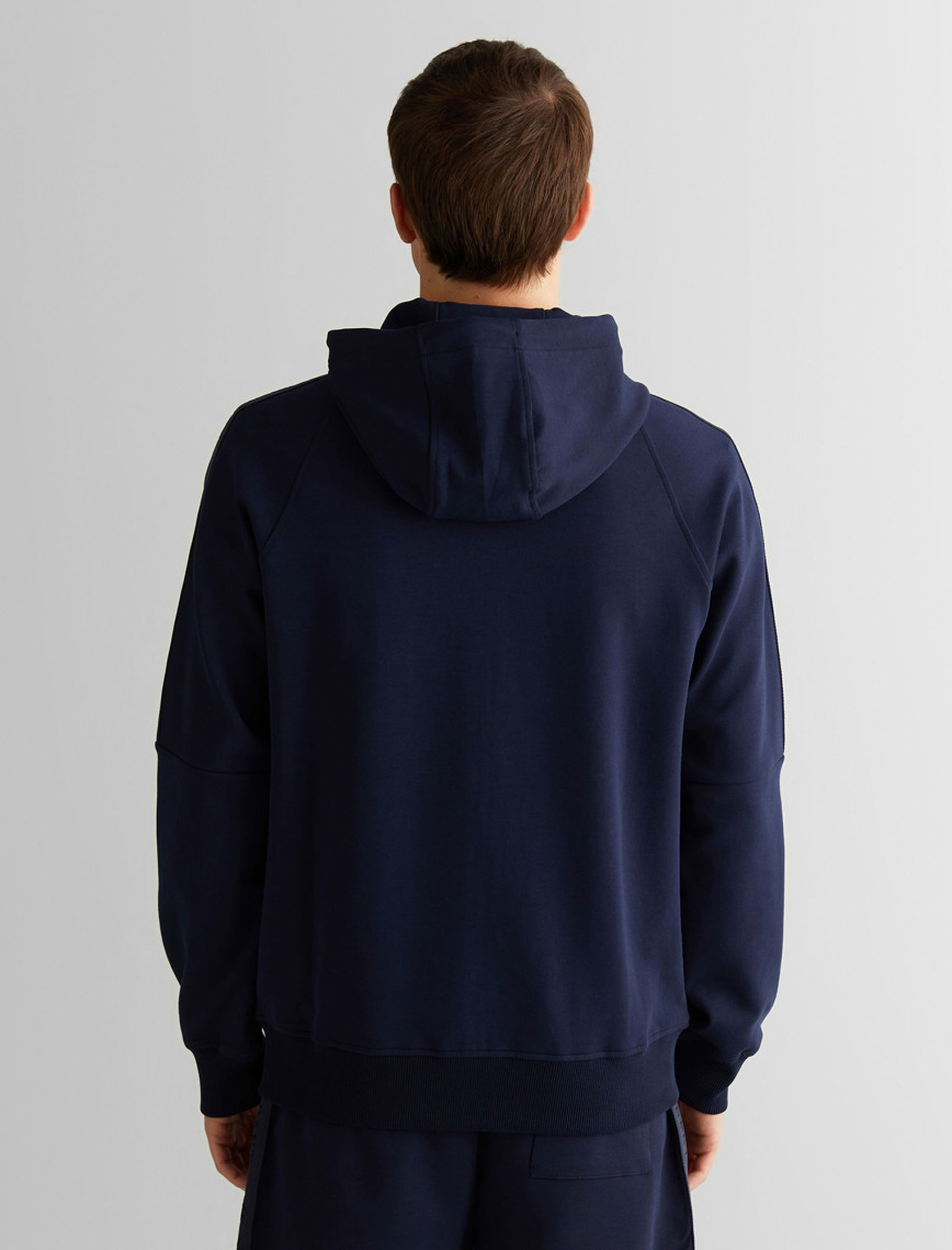 GANT Erkek Lacivert Regular Fit Kapüşonlu Sweatshirt