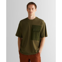 GANT Erkek Yeşil Relaxed Fit Bisiklet Yaka Logolu T-Shirt GANT Erkek Yeşil Relaxed Fit Bisiklet Yaka Logolu T-Shirt